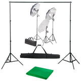 Ensemble de studio photo vidaxl avec ensemble d'éclairage et arrière-plan
