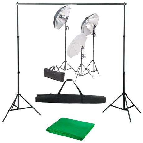 Ensemble de studio photo vidaxl avec ensemble d'éclairage et arrière-plan