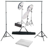 Ensemble de studio photo vidaxl avec ensemble d'éclairage et arrière-plan