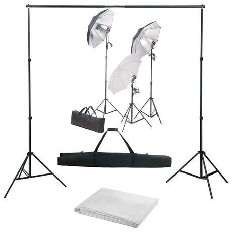 Ensemble de studio photo vidaxl avec ensemble d'éclairage et arrière-plan