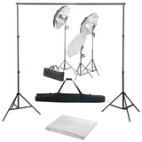 Vidaxl Photo Studio set med belysning och bakgrund