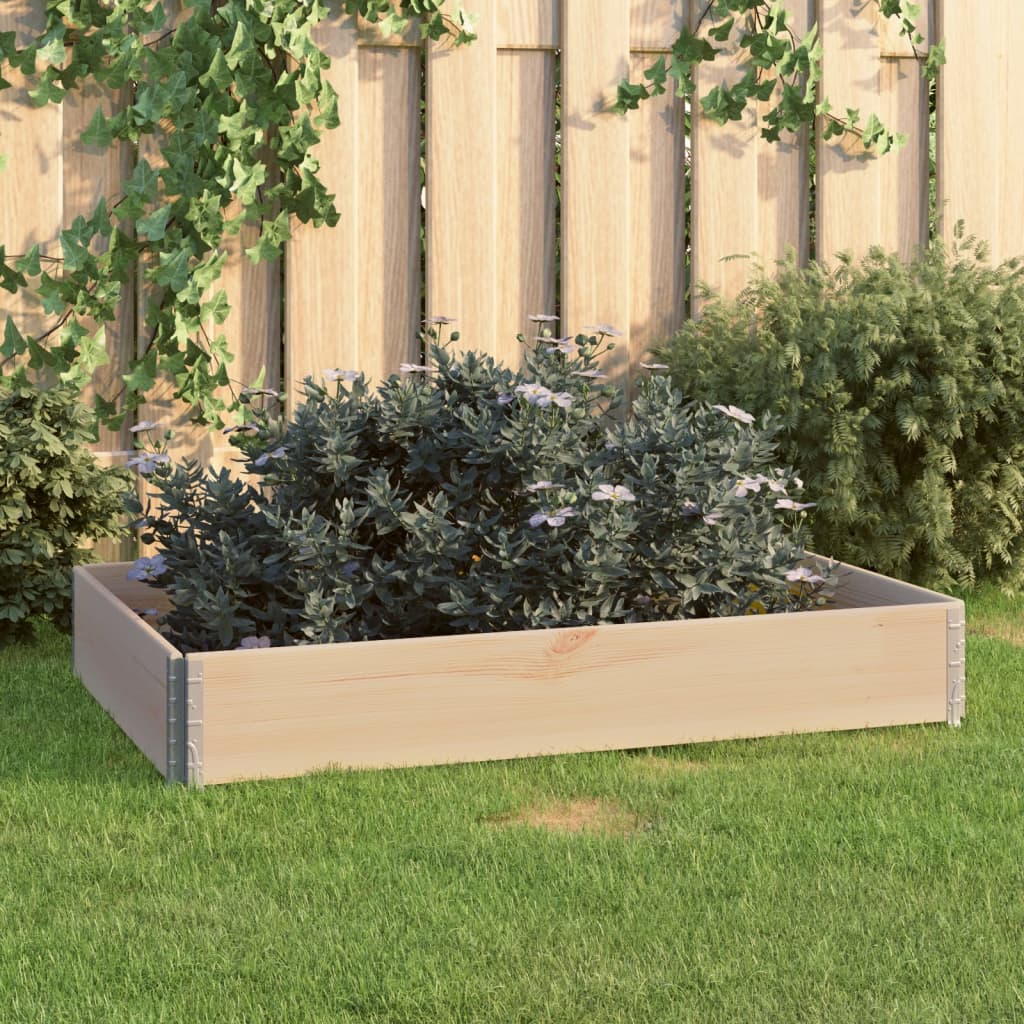 Vidaxl Planter hevet 80x120 cm solid furu