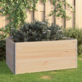 Vidaxl 3 St Planters Raised 80x120 cm Solid furu