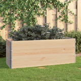 Vidaxl 3 St Planters Raised 50x150 cm Solid furu