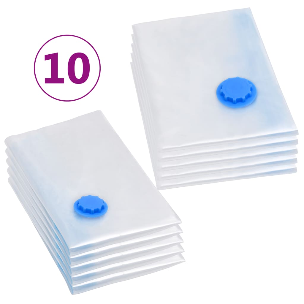 Vidaxl Sacs Vacuumoplberg 10 pcs 2 tailles