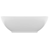 Vidaxl Washbasin ovale 40x33 cm tappetino in ceramica