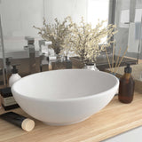 Vidaxl Washbasin ovale 40x33 cm tappetino in ceramica