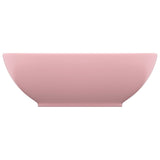 Vidaxl lavabo-lavabo ovale 40x33 cm en céramique rose