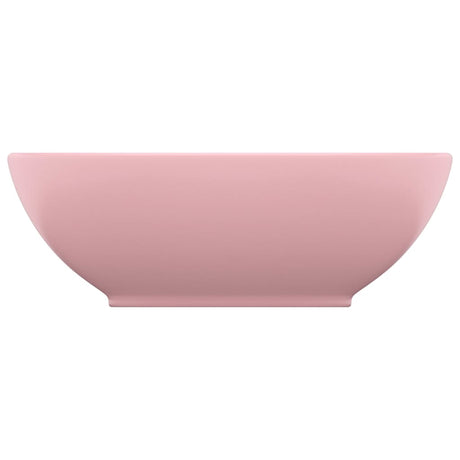 Vidaxl lavabo-lavabo ovale 40x33 cm en céramique rose