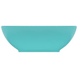 Vidaxl Washingin ovale 40x33 cm Céramique Matt vert clair