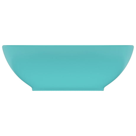 Vidaxl Washingin ovale 40x33 cm Céramique Matt vert clair
