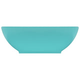 Vidaxl WashBasin oval 40x33 cm keramika matt svetlo zelena