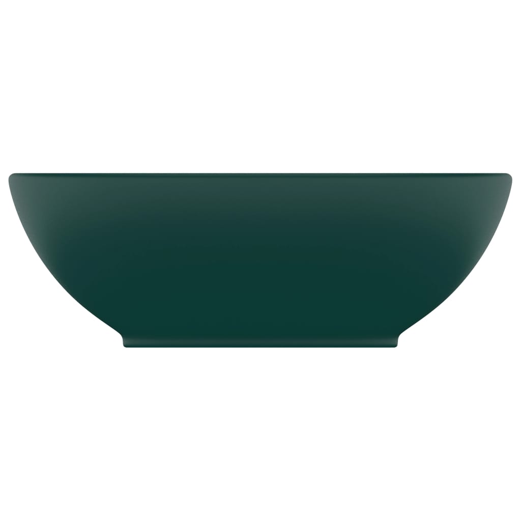 Vidaxl Washbasin Oval 40x33 cm Ceramico Matt Green