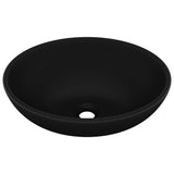 Vidaxl lavabo ovale 40x33 cm en céramique mat