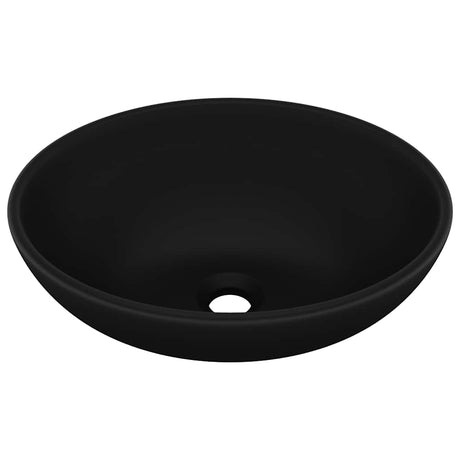 Vidaxl lavabo ovale 40x33 cm en céramique mat