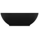 Vidaxl lavabo ovale 40x33 cm en céramique mat
