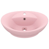 Vidaxl Washingin avec atterrissage ovale 58,5x39 cm Satpoze en céramique