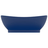 Vidaxl Washbasin mat Landung oval 58.5x39 cm ceramic Matt donkelblo