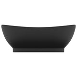 Vidaxl lavabo avec atterrissage ovale 58,5x39 cm en céramique mat