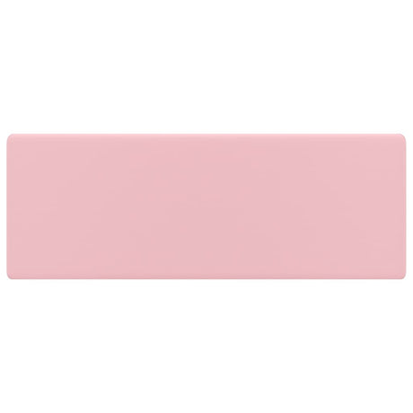 Vidaxl Washingin avec carré d'atterrissage 41x41 cm en rose de la semelle en céramique
