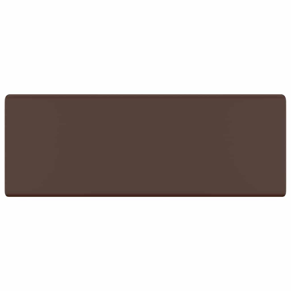 Vidaxl Washingin avec carré d'atterrissage 41x41cm en céramique marron foncé