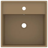 Vidaxl Washingin avec carré d'atterrissage de 41x41 cm crème de tapis de céramique