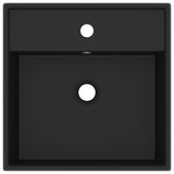 Vidaxl Washbasin med Landing Square 41x41 cm keramisk matt svart