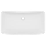 Vidaxl Wash -basin rektangulär 71x38 cm keramisk matta vit