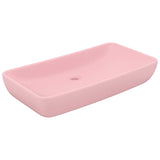 Vidaxl Washbasin prostokątny 71x38 cm ceramiczny matpown