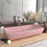 Vidaxl WashBasin pravokotni 71x38 cm keramični matpown