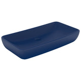 Vidaxl wastbasin rechteckeg 71x38 cm ceramic Mat donkelblo