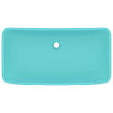 Vidaxl Washbasin Rectangulaire 71x38 cm Céramique Matt vert clair