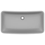 Vidaxl Washbasin Rectangular 71x38 cm Cerámico Matt gris claro