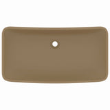 Vidaxl Washbasin Rectangular 71x38 cm Crème de tapis de céramique