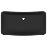 Vidaxl Washingin Rectangulaire 71x38 cm Black mate en céramique