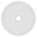 Vidaxl Washbasin Round 32.5x14 cm Mat de céramique blanc