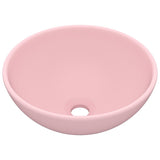 Vidaxl Washbasin Round 32.5x14 cm Matpown en céramique