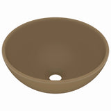 Vidaxl Washbasin intorno a 32,5x14 cm Crema di tappetino in ceramica