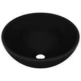 Vidaxl Washbasin Round 32,5x14 cm keramisk matt svart