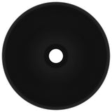 Vidaxl Washbasin Round 32,5x14 cm keramisk matt svart