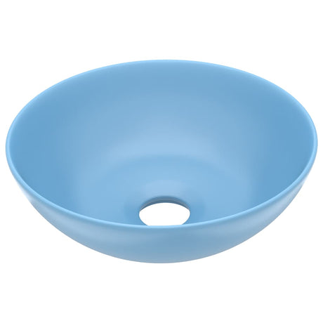 Vidaxl Washbasin Round Céramique bleu clair