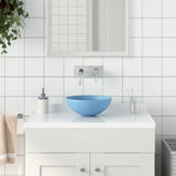 Vidaxl Washbasin okrągły ceramiczny jasnoniebieski