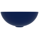 Vidaxl Washbasin okrągły ceramiczny ciemnoniebieski