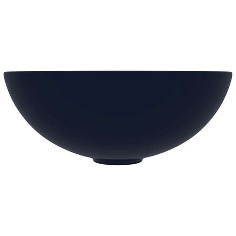 Vidaxl Washbasin Round céramique bleu foncé
