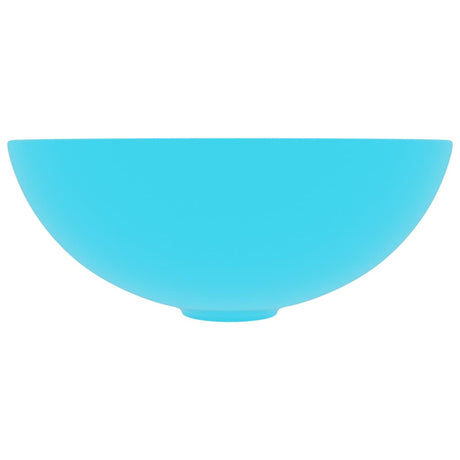 Vidaxl Washbasin Round Ceramic Light Green