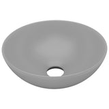 Vidaxl Washbasin Round Céramique Gris clair