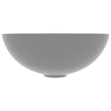 Vidaxl Washbasin Round Céramique Gris clair