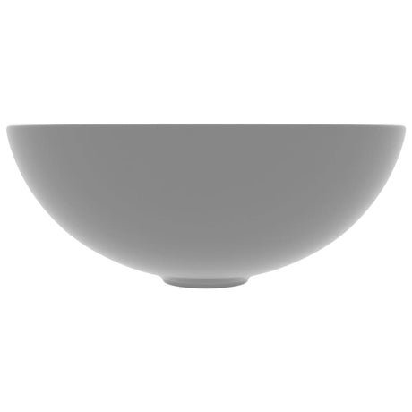 Vidaxl Washbasin Round Céramique Gris clair