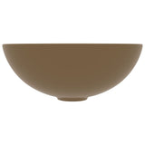 Vidaxl Washbasin Round Céramique Matcream
