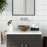 BIDAXL WASHBASIN RUND KERAMISK MATKREAM